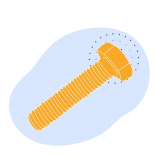 Болт М48x12 мм 40Х ISO 4017
