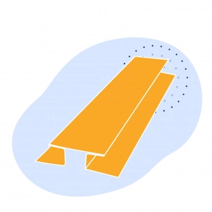 Н-образный профиль стальной 100х100х6 мм 17Г1С ГОСТ Р 57837-2017