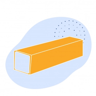 Оцинкованная квадратная труба 180х180х14 мм Ст3сп ГОСТ 8639-82