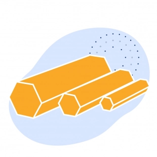 Пруток стальной шестигранный 25.5 мм ст3 ГОСТ 2879-2006