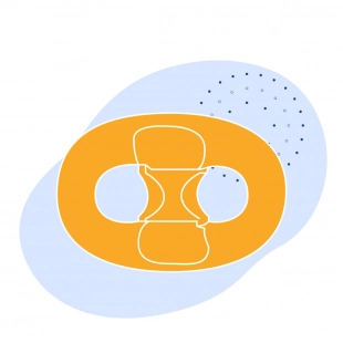 Звено Кентера соединительное якорной цепи ГОСТ 228-79 50x300x200x210x76 мм