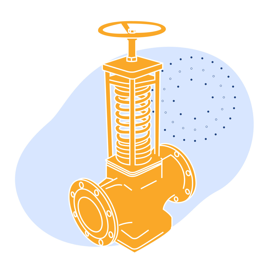 Регулятор давления чугунный фланцевый Ду 100 мм Ру 16 кгс/см2