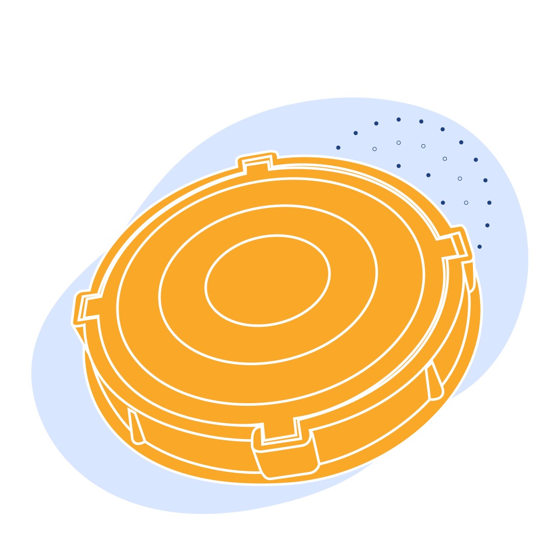 Люк полимерно-песчаный 73 мм 25 т 65 кг