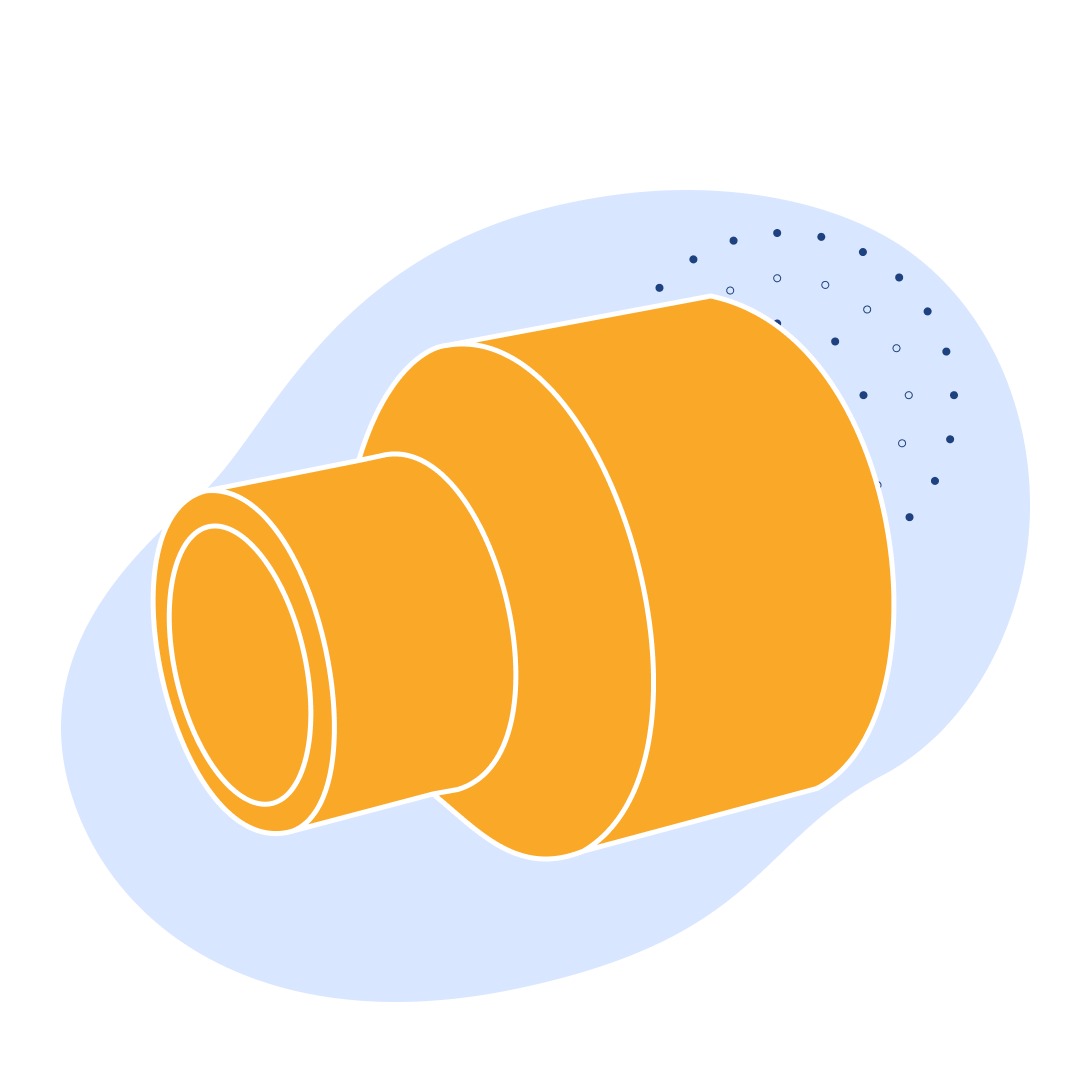 Переход ПНД приварной концентрический Ду 110 мм Ру 90 кгс/см2