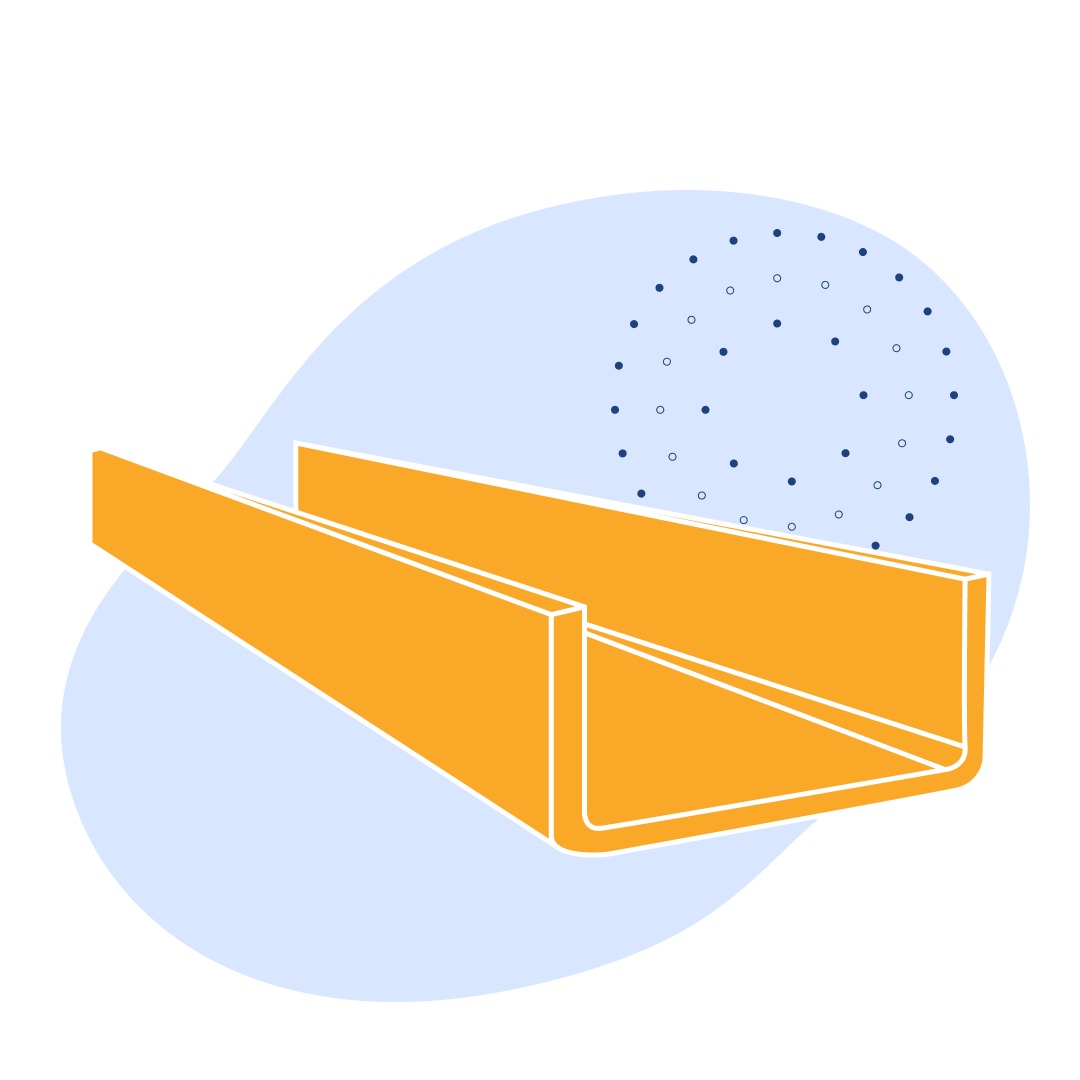 Швеллер стальной гнутый неравнополочный 140х60х4 мм 09Г2С ГОСТ 8281-80