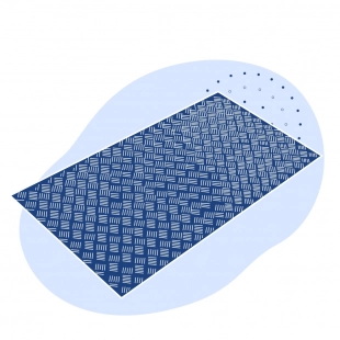 Лист нержавеющий рифленый Дуэт 5х1250х2500 мм AISI 201