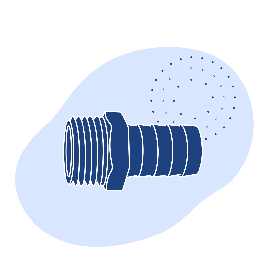 Штуцер ДУ 50 мм под резьбу с гайкой 2Д