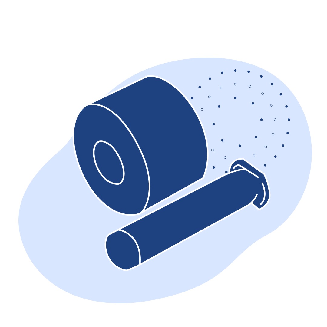 Ролик упорный 1300 мм Ст45